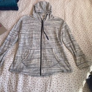 Womens' XL Gray Zip-Up Athletic Jacket